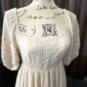 New cream summer dress